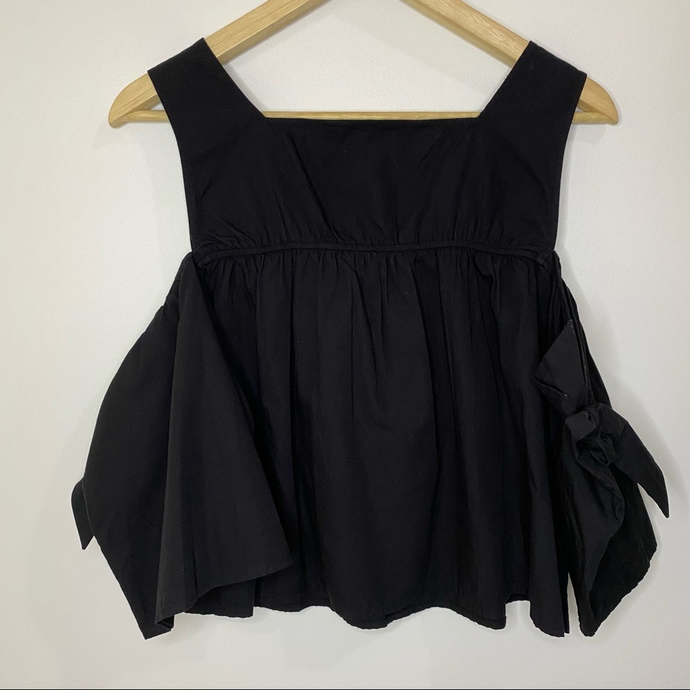 Zara Basic Sequin Embellishments Cold Shoulder Top - image 8